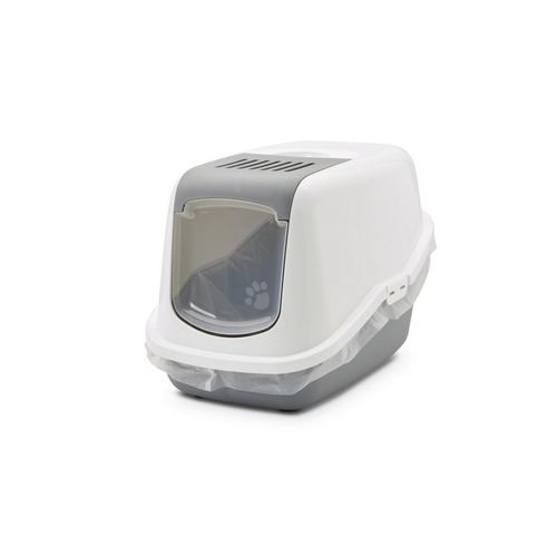 Visuel 2 du produit Hygiène Chat – Savic Maison de toilette Nestor gris – 56 x 39 x 38,5 cm