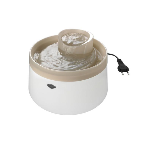 Visuel 1 du produit Fontaine à eau cascade beige chat et petit chien 1,5 litres – Europet
