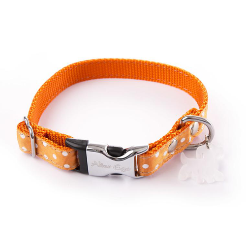 Visuel 1 du produit Collier Chien – Martin Sellier Collier Pois orange – S