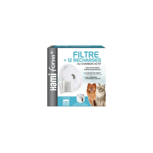 Visuel 1 du produit Distributeur Chat - Hamiform Support Filtre à charbon + 12 recharges