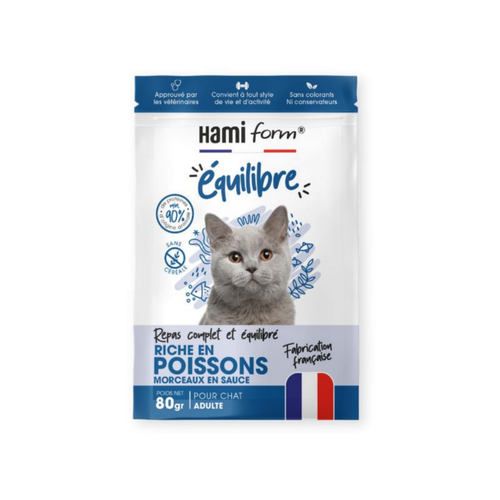 Visuel 1 du produit Hami Form Aliments Complets Chat Poissons - 10 x 80 g