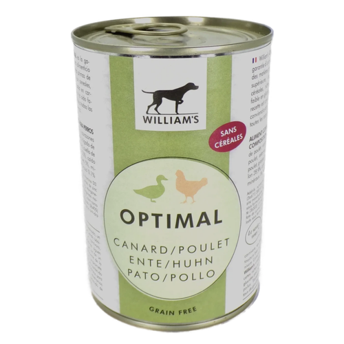 Visuel 1 du produit William's Aliments Humides Chien Canard Poulet Optimal - 400 g