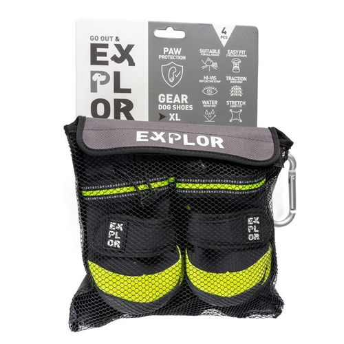 Visuel 1 du produit Textile Chien - Duvoplus 4 Chaussons Gear Noir - Taille S
