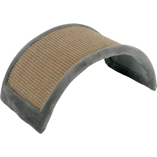 Visuel 1 du produit Griffoir à poser forme pont gris en bois et chanvre 43x25x21 cm
