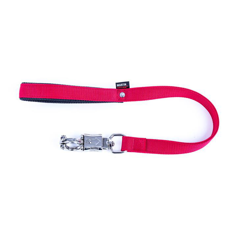 Visuel 1 du produit Laisse Chien - Martin Sellier Laisse Nylon Bazooka rouge – 2,5 x 70 cm