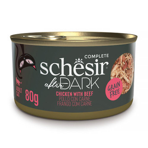 Visuel 1 du produit Schesir Boîte Chat Adulte Poulet Boeuf - 80 gr