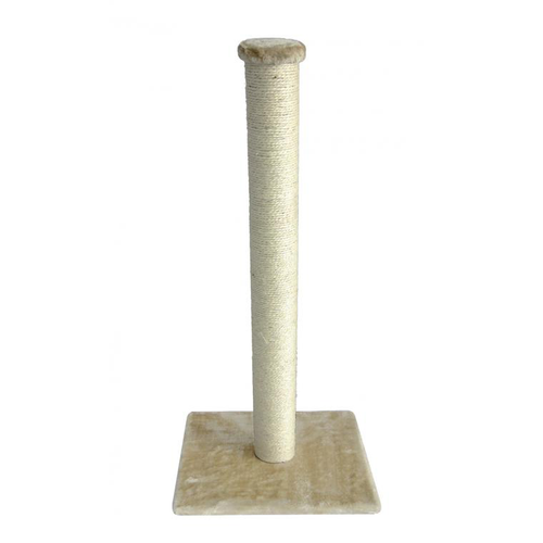 Visuel 1 du produit Habitat  Chat – Arbre à chat Classic Eco High Post coloris beige – 40 x 40 x 90 cm