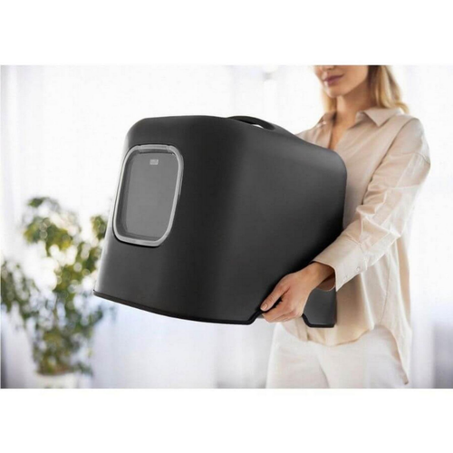 Visuel 3 du produit Rotho Biala Maison de toilette noire pour chat - 44 x 39 x 51 cm