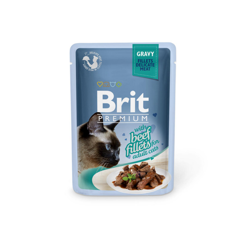 Visuel 1 du produit Brit Premium Sachet Chat Bœuf en sauce - 85 gr