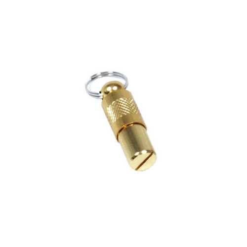 Visuel 1 du produit Tube adresse métal doré pour chien