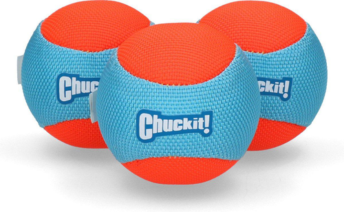 Visuel 1 du produit Chuckit! Jouet Chien Amphibious Balls Coloris Orange Et Bleu - x 3