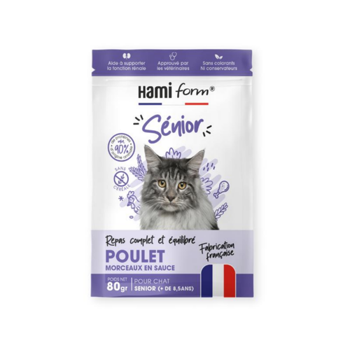 Visuel 1 du produit Hami Form Aliments Complets Chat Senior Poulet - 10 x 80 g