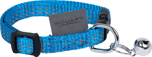 Visuel 1 du produit Collier Chat - Wouapy Collier nylon Protect Bleu - 18/25,5 cm