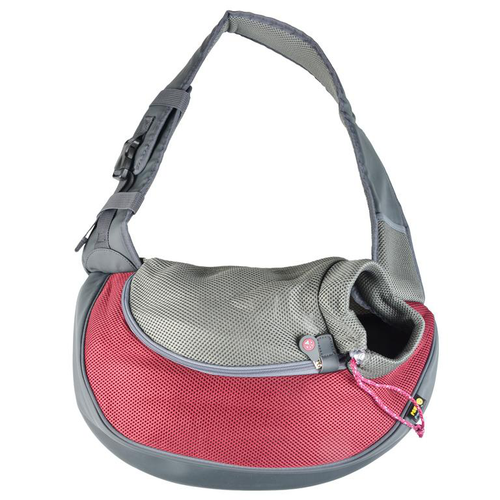 Visuel 1 du produit Transport Chien et Chat – Sarah Crazy Paws Sac de Transport en nylon coloris bordeaux – Taille M