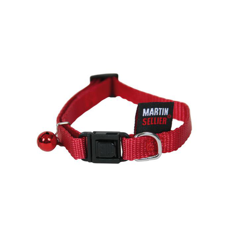 Visuel 1 du produit Collier pour chat en nylon rouge