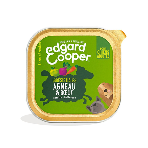 Visuel 1 du produit Edgard & Cooper Aliments Humides Chien Adulte Agneau Bœuf Sans Céréales - 150 g