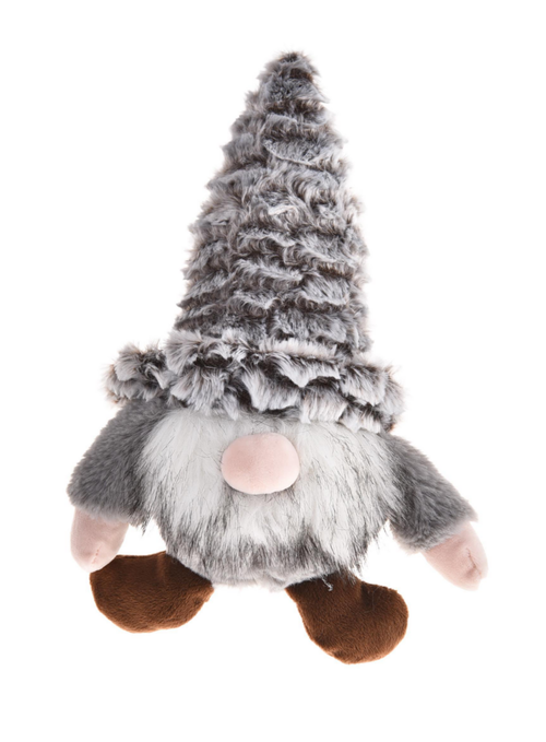 Visuel 1 du produit Jouet Chien - Bubimex Peluche Noël Lutin Gris - 31 x 27 x 10 cm
