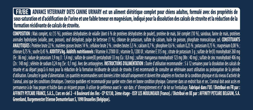 Visuel 2 du produit Advance Veterinary Diets Croquettes Chien Urinary - 3 kg