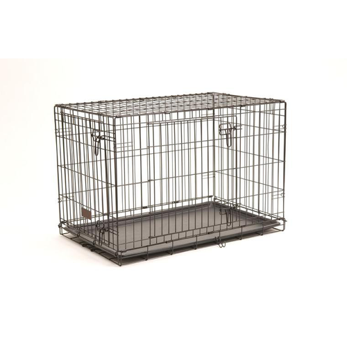 Visuel 1 du produit Habitat Chien – New Concept In Cage d'éducation 2 portes noir – 91 x 58 x 63 cm
