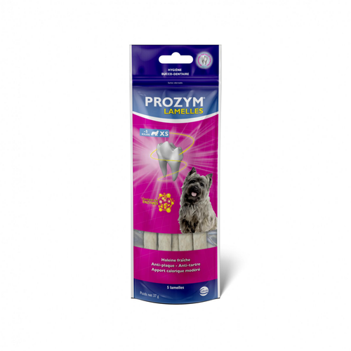 Visuel 1 du produit Friandises Chien – Prozym Lamelles dentaires x5 – taille XS