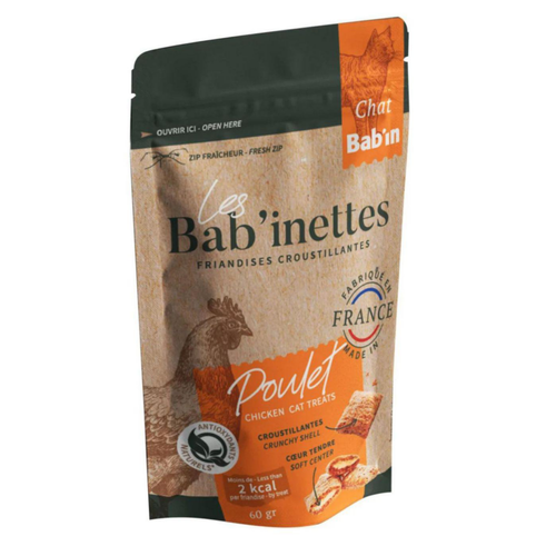 Visuel 1 du produit Friandises Chat - Les Bab'inettes au poulet - 60 gr
