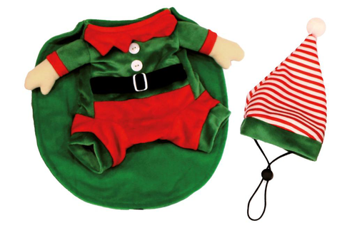 Visuel 1 du produit Textile Chien - Croci Vêtement Noël Lutin Rouge et vert - 35 cm