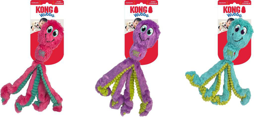 Visuel 6 du produit Kong Jouet Chien Peluche Wubba Octopus - Taille L (Livré aléatoirement parmi 3 coloris)