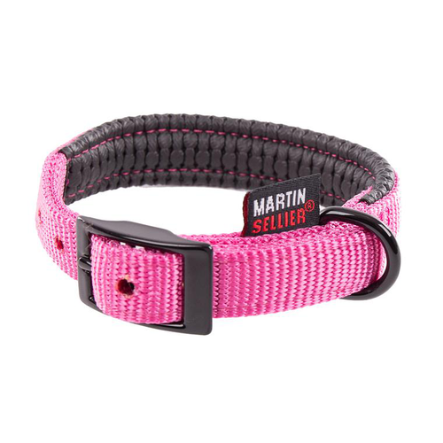 Visuel 1 du produit Collier droit Confort pour chien coloris rose - 2x45 cm