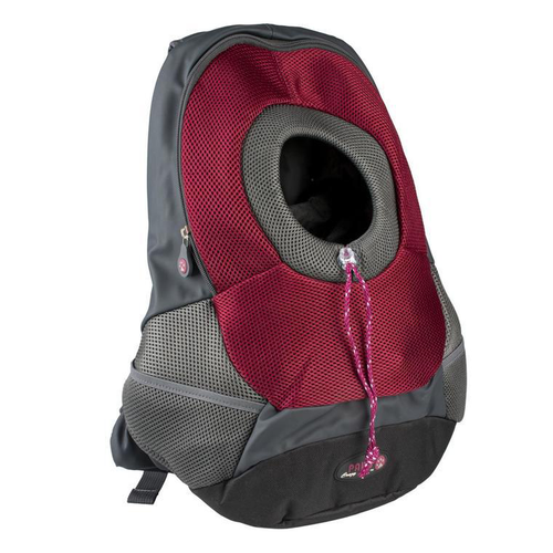 Visuel 1 du produit Transport – Maria Crazy Paws Sac de Transport en nylon coloris bordeaux – Taille M