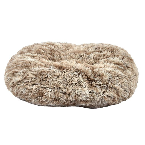 Visuel 1 du produit Couchage - Bobby Coussin Oval poilu Gris - 103 x 72 x 8 cm