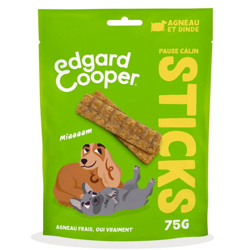 Visuel 1 du produit Edgard & Cooper Friandises Chien Adulte Agneau Sans Céréales Sticks - 75 g