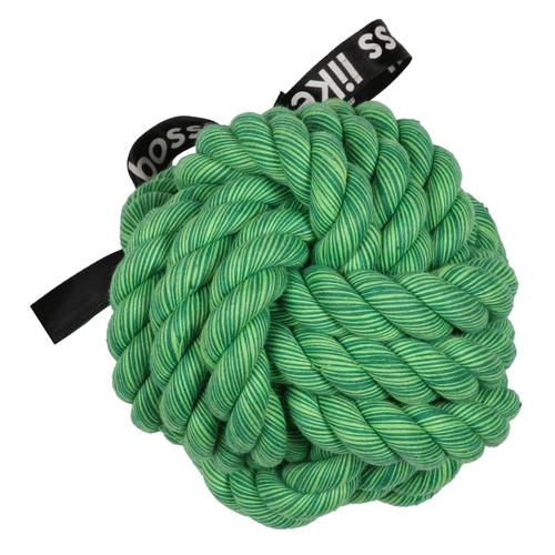 Visuel 1 du produit Bite Me Jouet Chien Balle Tressée Coton Vert Ballin - Taille 10 x 10 x 10 cm