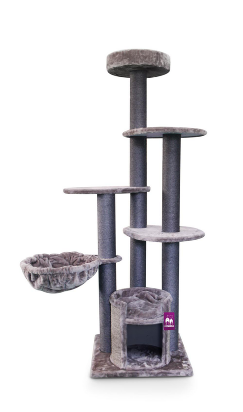Visuel 1 du produit Arbre à Chat – Petrebels Cottage 191 Cappuccino – 60 x 60 x 191 cm