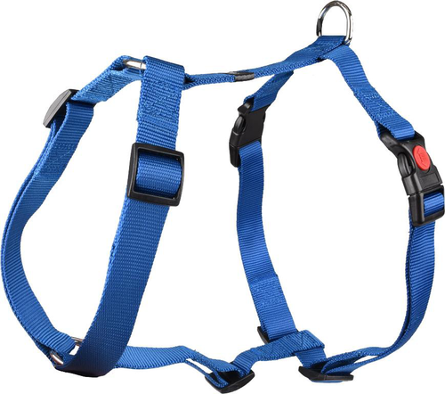 Visuel 1 du produit Harnais Chien - Flamingo Harnais H nylon L Bleu - 60 / 100 x 2,5 x 0,2 cm