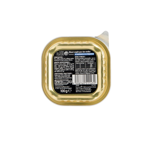 Visuel 3 du produit Boîte Chat stérilisé - Sa vraie nature® Terrine Saumon et Légumes - 100 g