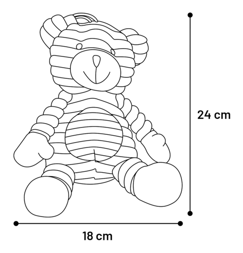Visuel 4 du produit Flamingo Jouet Chien Peluche de Noël Flupy Multicolore - 28 cm
