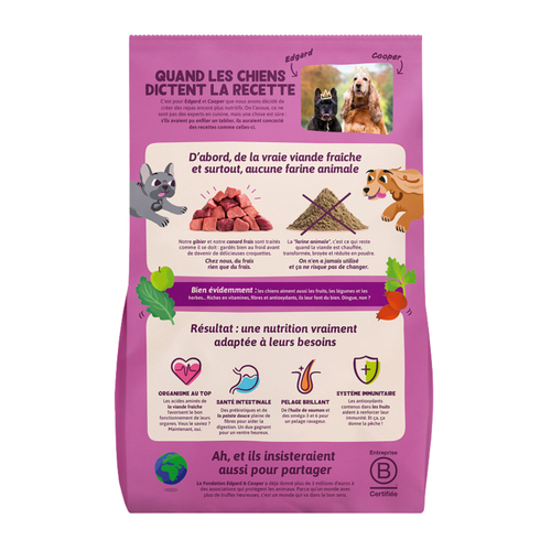 Visuel 2 du produit Edgard & Cooper Croquettes Chien Adulte Chevreuil Canard Sans Céréales - 2,5 kg