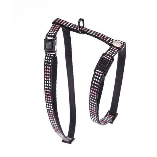 Visuel 1 du produit Harnais Chat – Martin Sellier Harnais Croix rose - 35 à 50 cm