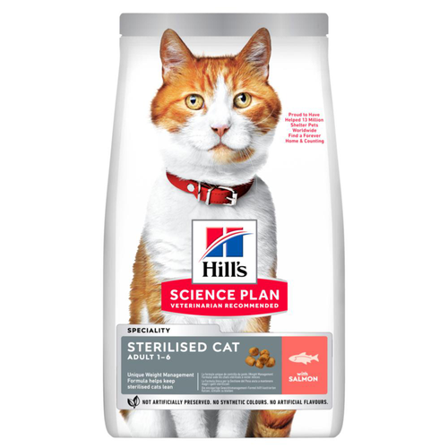 Visuel 1 du produit Hill's Croquettes Chat Adulte Stérilisé Saumon - 7 kg