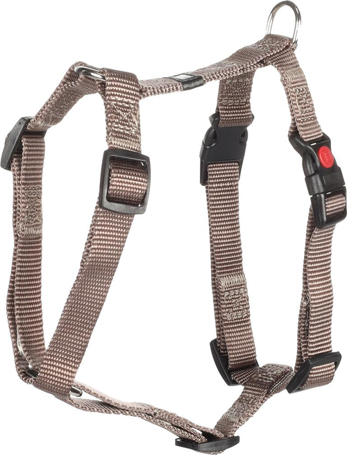 Visuel 1 du produit Harnais Chien - Flamingo Harnais H nylon S Taupe - 35 / 50 x 1,5 x 0,2 cm