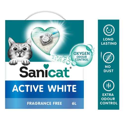 Visuel 3 du produit Sanicat Litière Minérale Chat Active White Ultra - 10 L