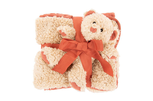 Visuel 1 du produit Couchage Chien - Scruffs Pack couverture Ourson Terracotta - 110 x 72,5 cm