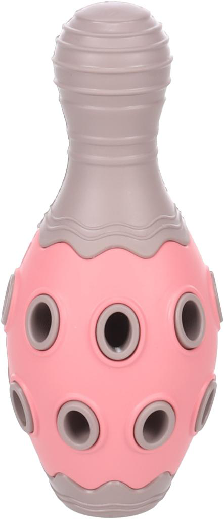Visuel 1 du produit Flamingo Jouet Chiot Benty Quille Caoutchouc Grise - 15,3 x 6,6 x 6,6 cm
