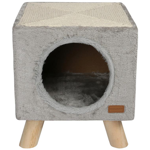 Visuel 1 du produit Piloti avec griffoir gris – Wouapy