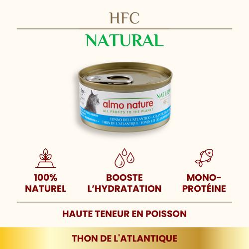 Visuel 2 du produit Boîte Chat – Almo Nature HFC Natural Thon de l'Atlantique 70 gr