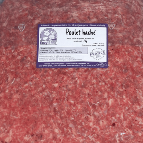 Visuel 1 du produit BARF - Easy Barf Poulet haché Surgelé - 2 kg
