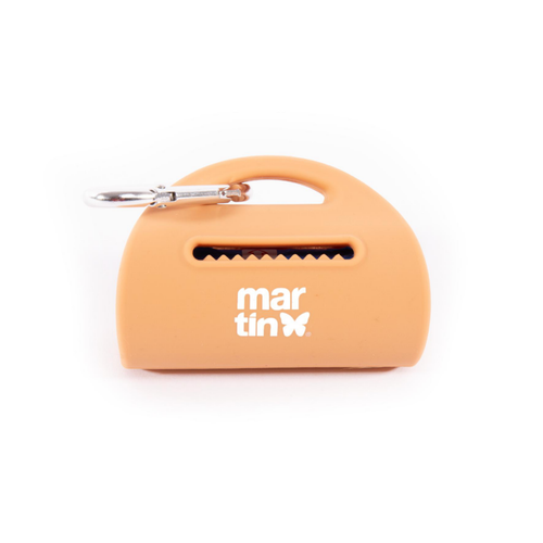 Visuel 1 du produit Martin Sellier Distributeur Sacs à crottes Silicone Jaune - 8,8 x 4,7 x 6,2 cm