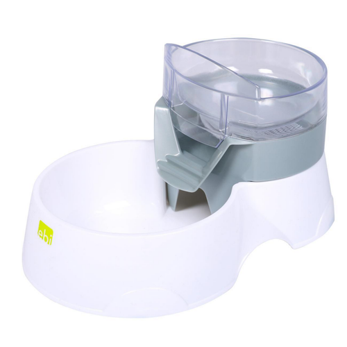 Visuel 1 du produit Distributeur 2 en 1 eau et nourriture pour Chien et Chat - Gris