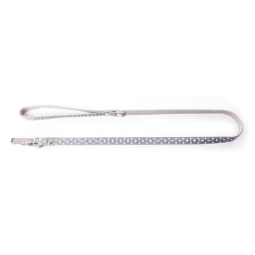 Visuel 1 du produit Collier Chien – Martin Sellier Laisse Pois gris – S