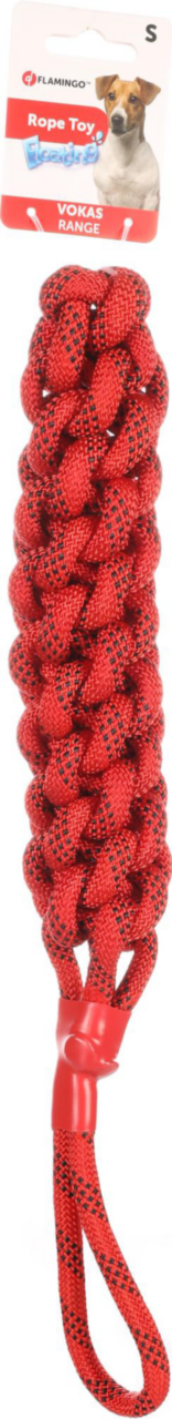 Visuel 1 du produit Jouet Chien - Flamingo Jouet Vokas Corde à tirer Rouge et noir - 47 x 5 cm
